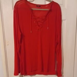 💰Coofandy Lace Up Top